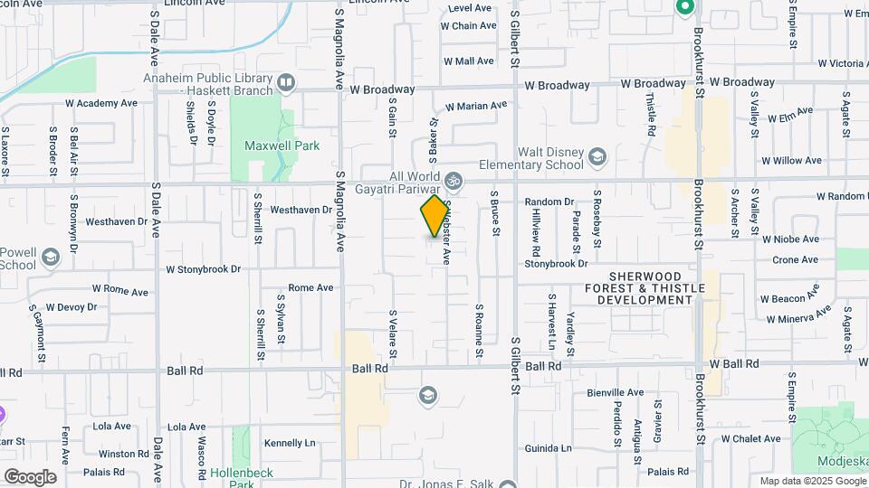 659 S Webster Ave Map and Location Details