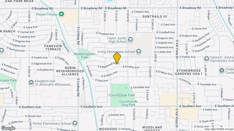 3060 E Emelita Ave Mapa y Detalles de la Ubicación
