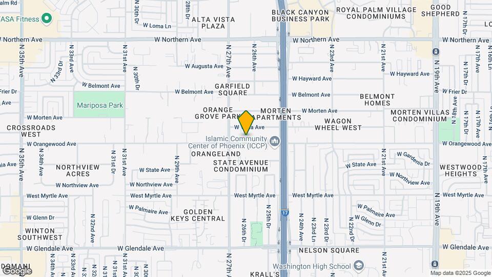 West Orangewood Apartments Mapa y Detalles de la Ubicación