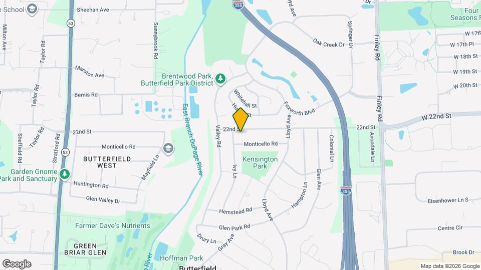 21W185 22nd St Map and Location Details