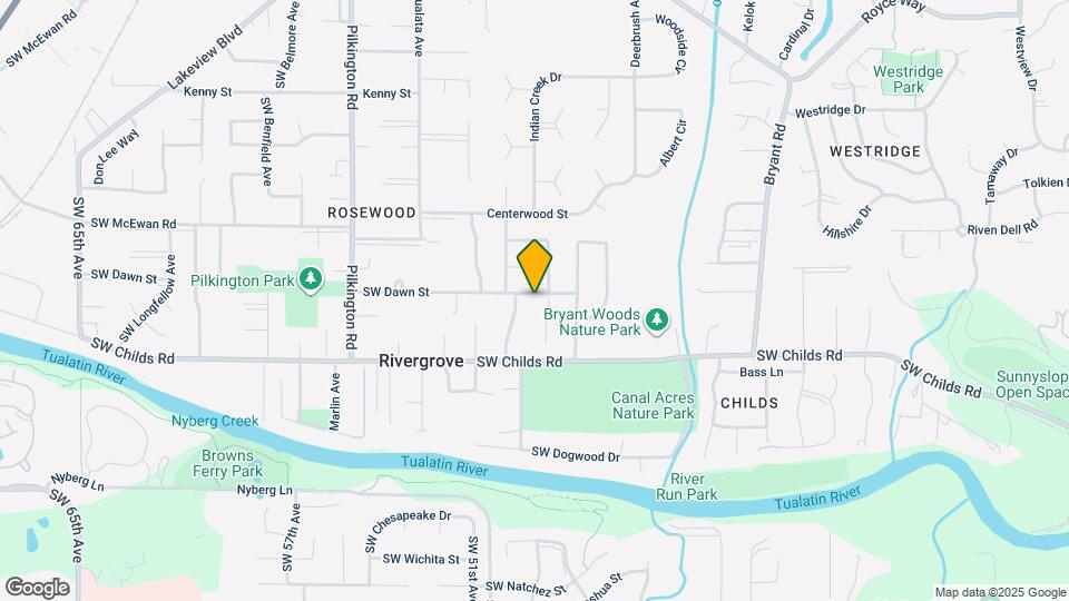 4830 SW Dawn St Map and Location Details