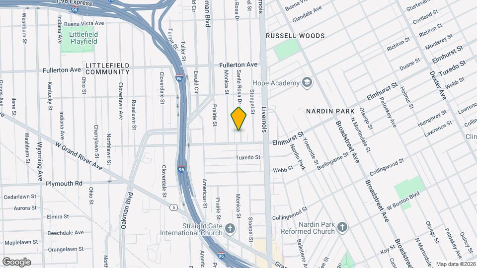 12033 Santa Rosa Dr Map and Location Details