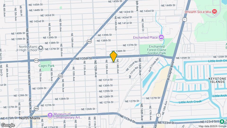 1350 NE 134th St Map and Location Details