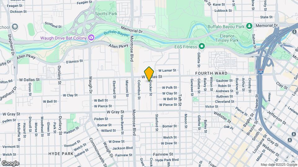 1020 Crocker St, Unit A Map and Location Details