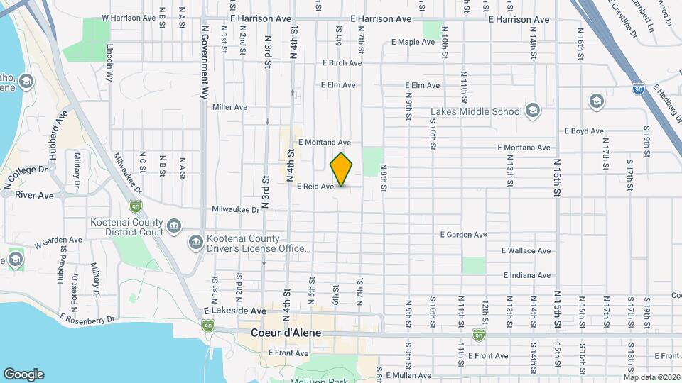 526 E Reid Ave Map and Location Details