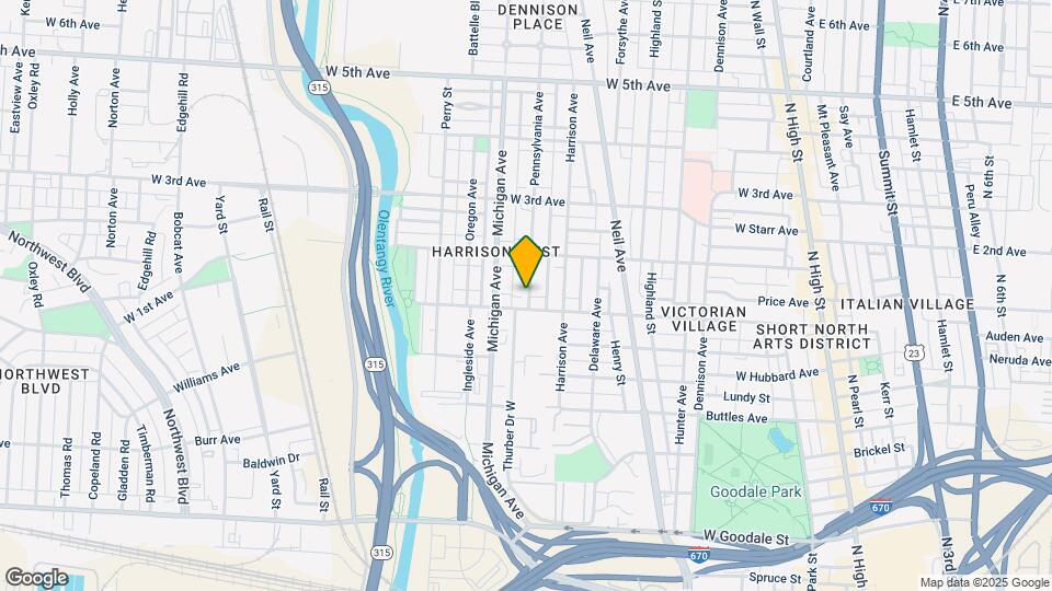 979 Pennsylvania Ave Map and Location Details