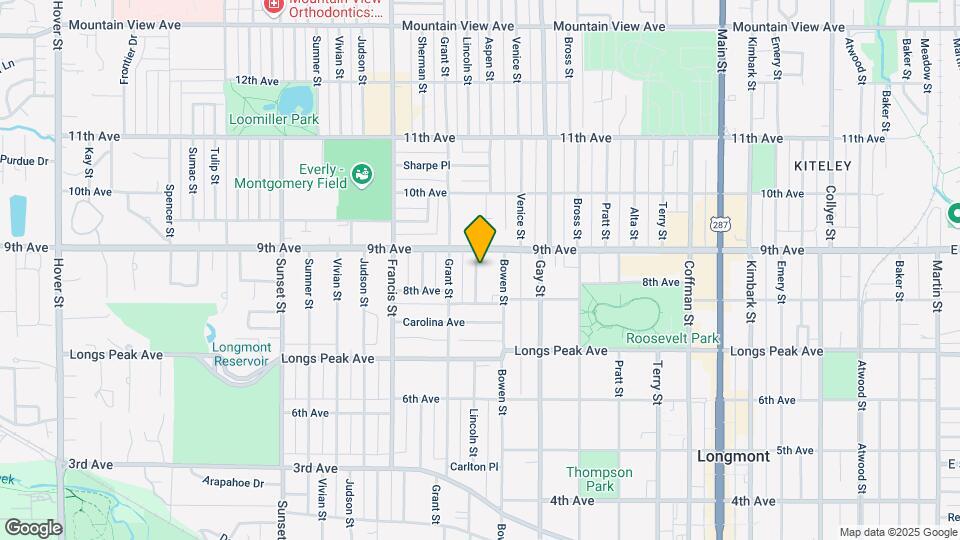 832 Lincoln St Map and Location Details