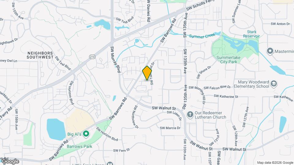 14120 SW Barrows Rd Map and Location Details