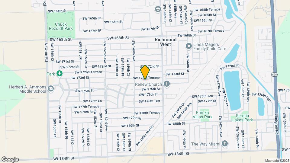 14825 SW 174th St Map and Location Details