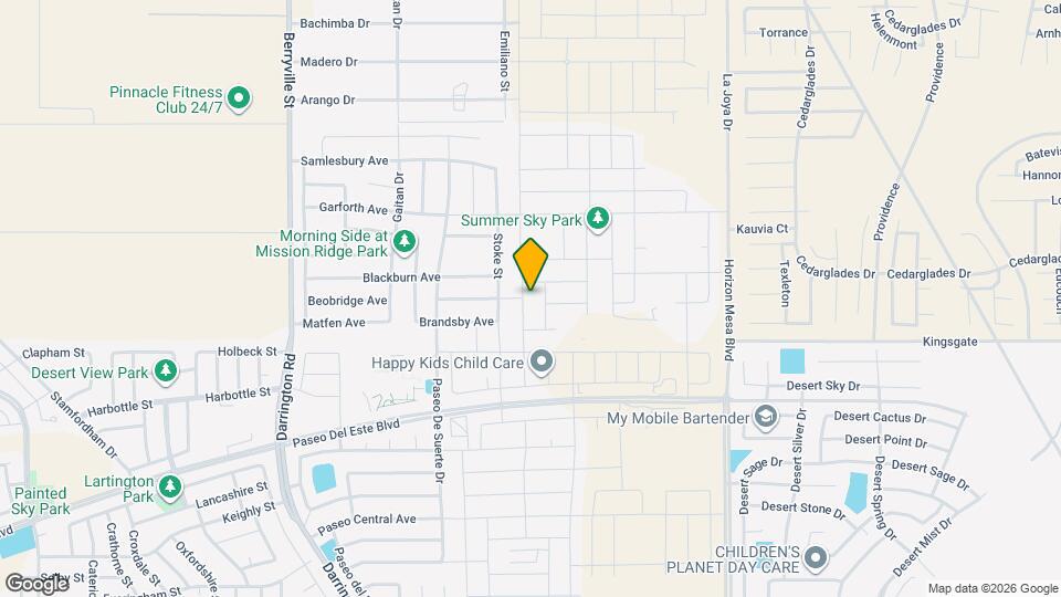 1040 Indigo Sky St Map and Location Details