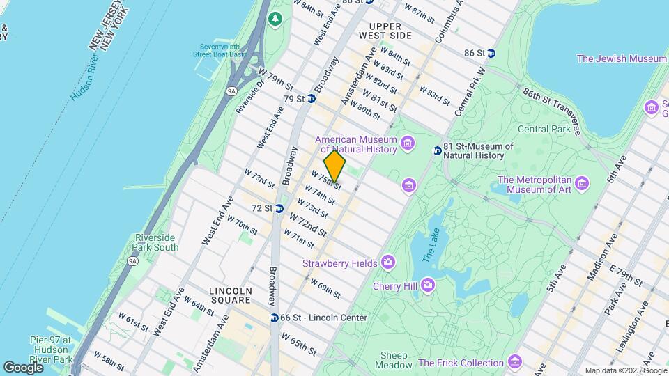 122 W 75th St Map and Location Details