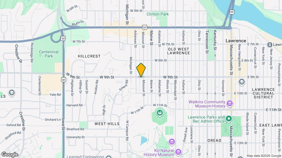 901 Missouri St Map and Location Details