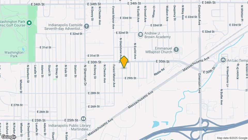 2933 N Gladstone Ave Map and Location Details