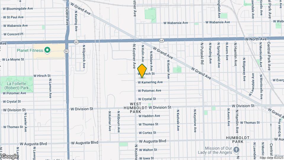 4336 W Kamerling Ave Map and Location Details