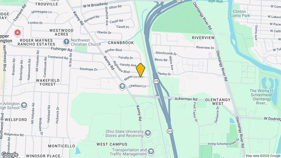 911 Manor Ln Map and Location Details