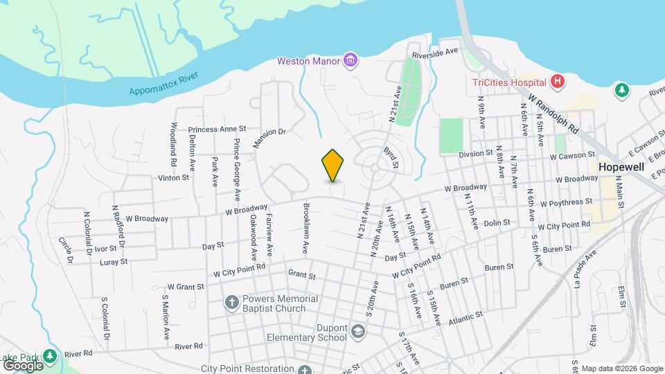 608 Monticello Dr Map and Location Details