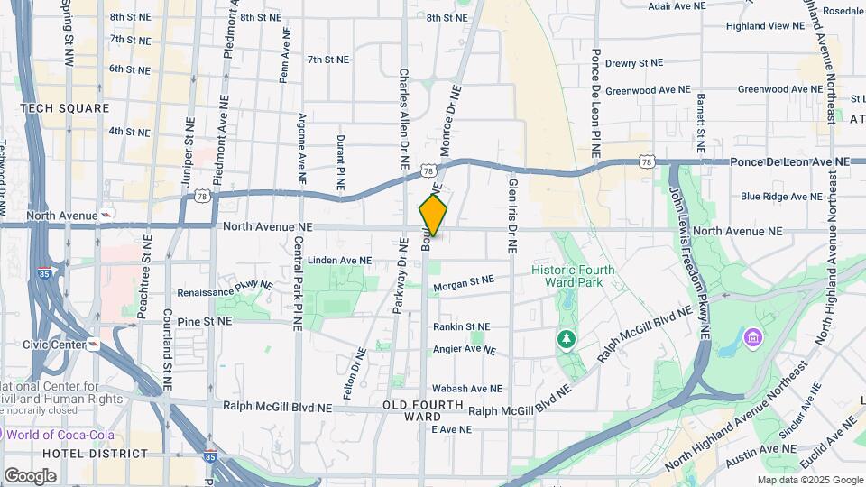 589 NE Boulevard Map and Location Details