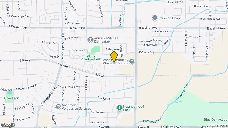 2531 S Cedar St Map and Location Details