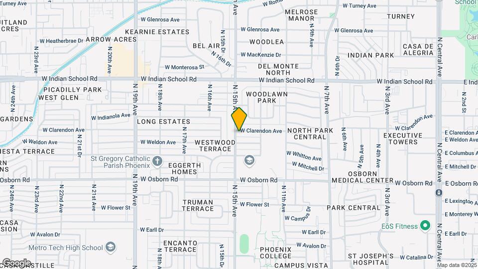 3641 N 15th Ave Mapa y Detalles de la Ubicación