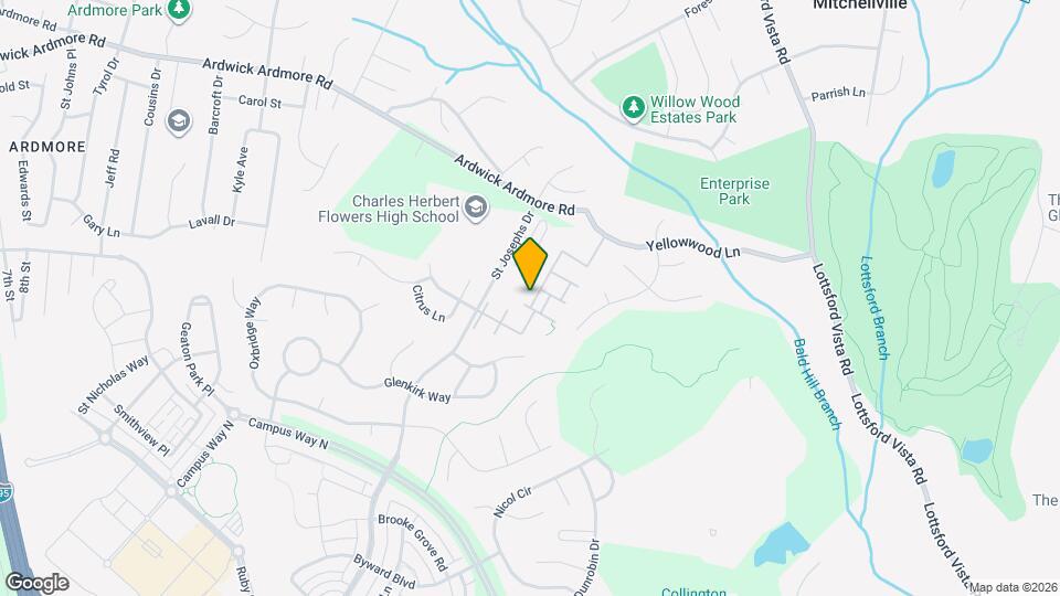 2606 Berrywood Ln Map and Location Details