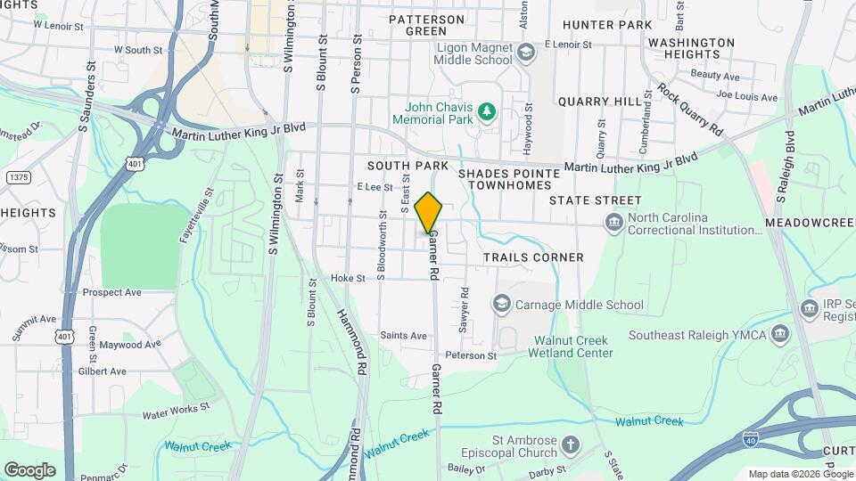 1214 Garner Rd Mapa y Detalles de la Ubicación