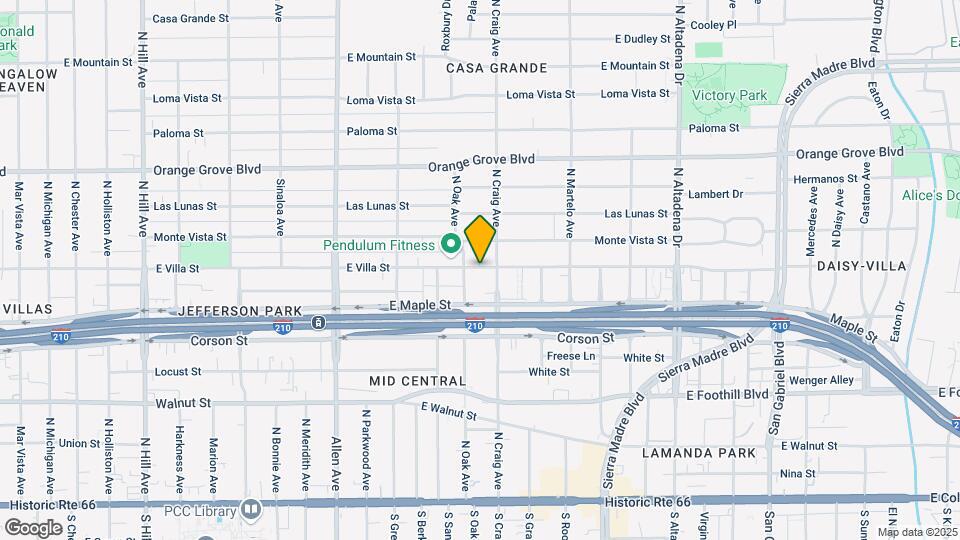 2100 E Corson St Map and Location Details