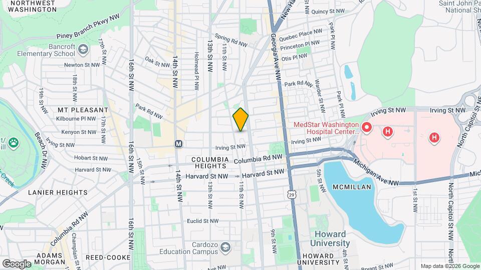 1028 Kenyon St NW Map and Location Details
