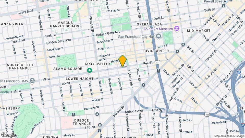 455 Fell St Mapa y Detalles de la Ubicación