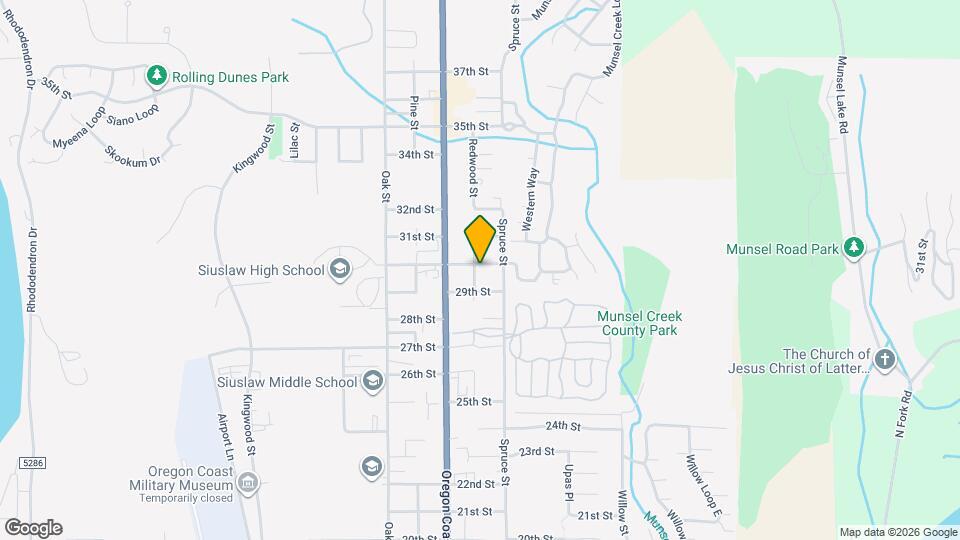 2960 Redwood St Map and Location Details