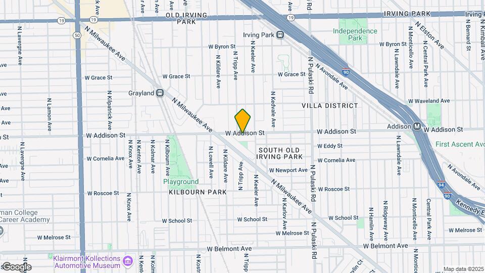 4225-4229 W Addison St Map and Location Details