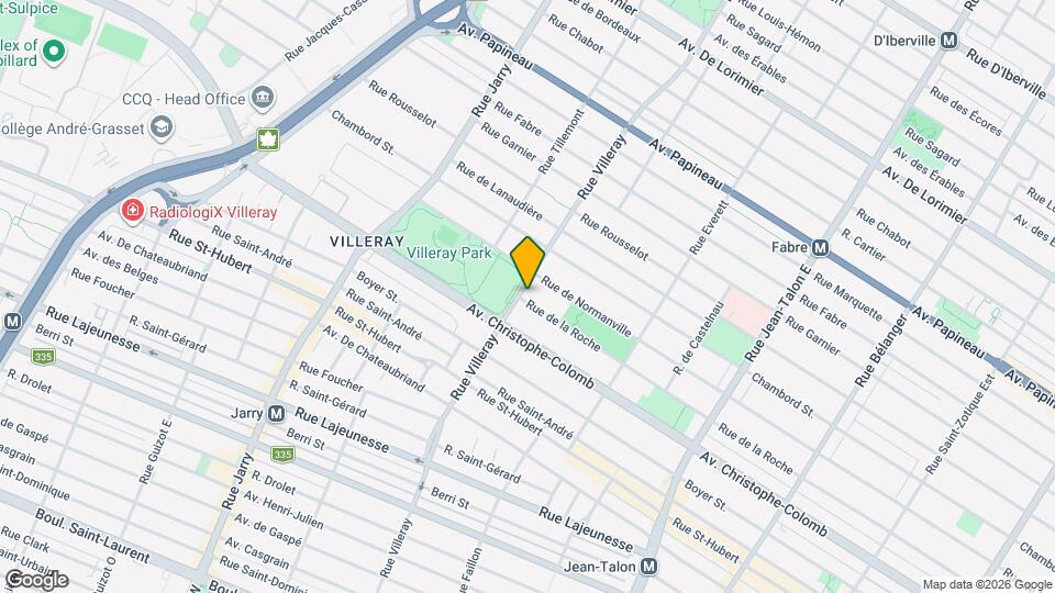 1200 Villeray Rue Map and Location Details