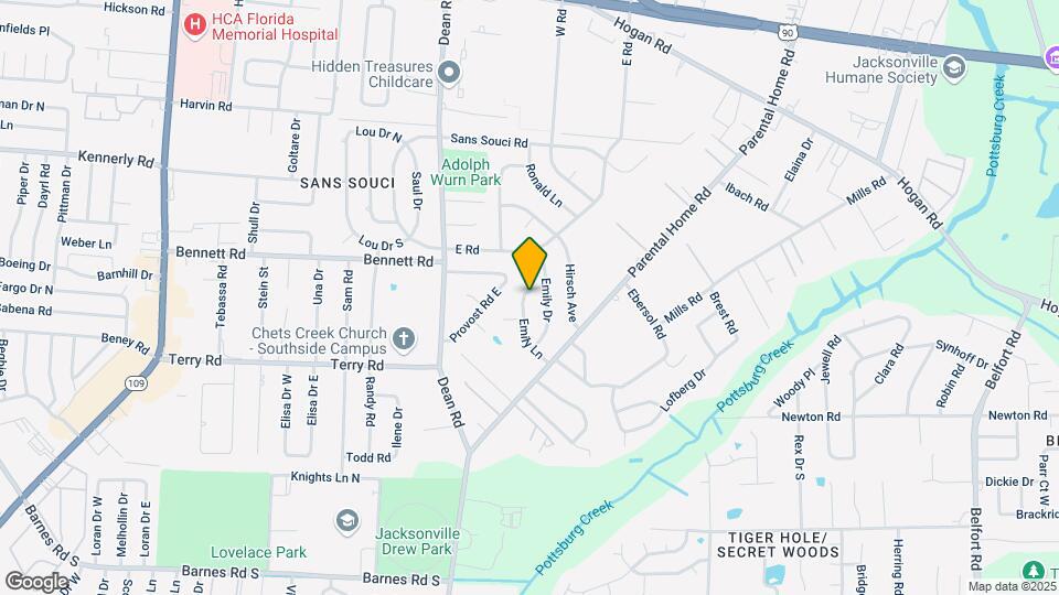 2527 Emily Ln Map and Location Details