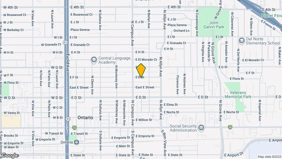 734 E F St, Unit #B Mapa y Detalles de la Ubicación