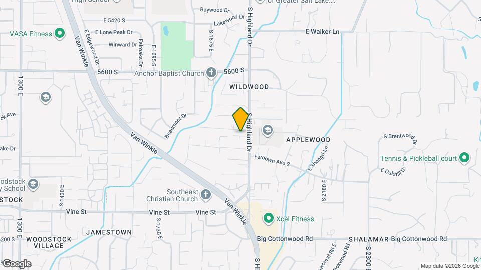 5806 Highland Dr Map and Location Details