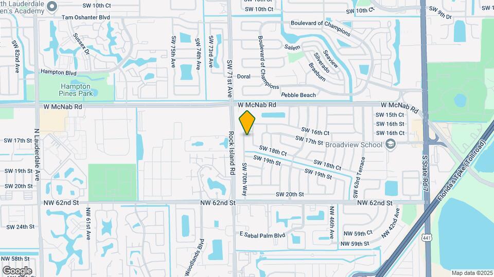 1720 SW 70th Way Map and Location Details