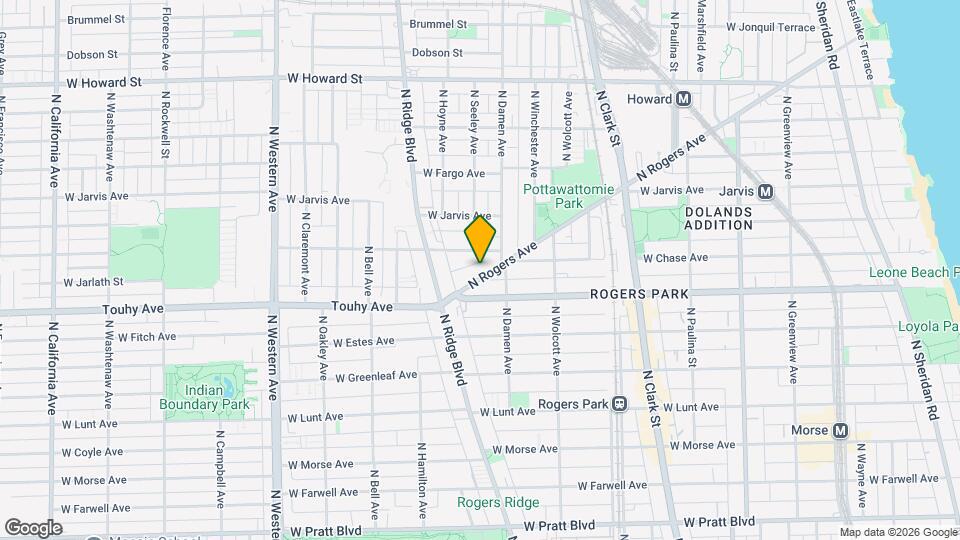 7250 N Rogers Ave Map and Location Details