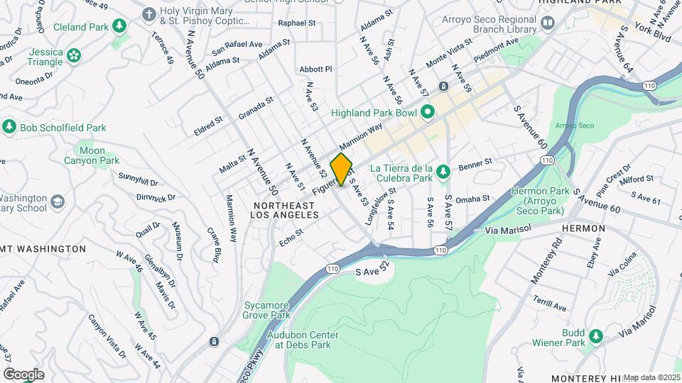 121 N Avenue 52 Mapa y Detalles de la Ubicación