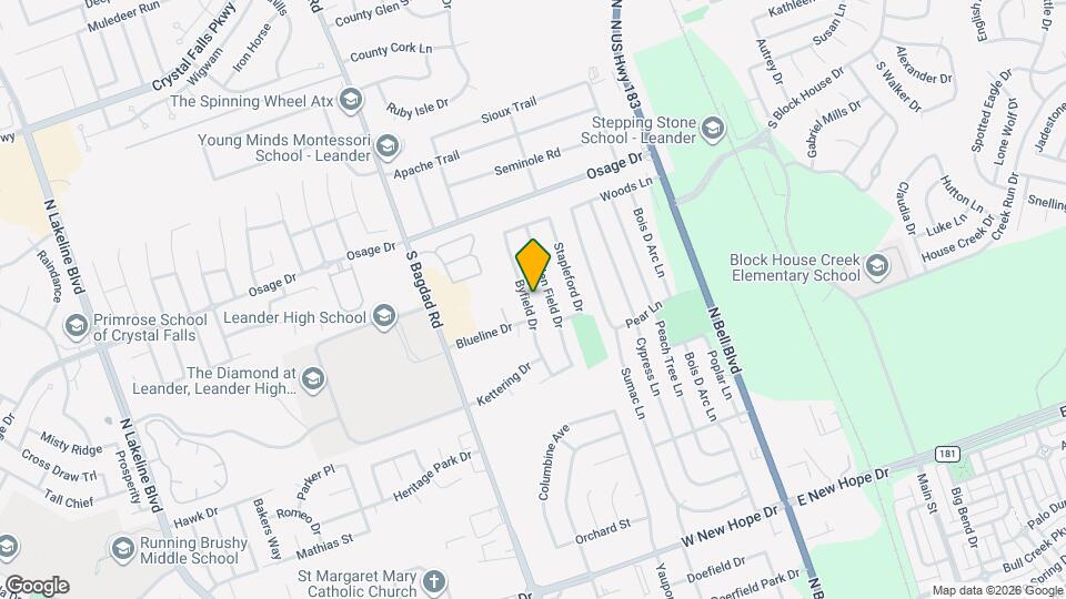 2508 Byfield Dr Map and Location Details