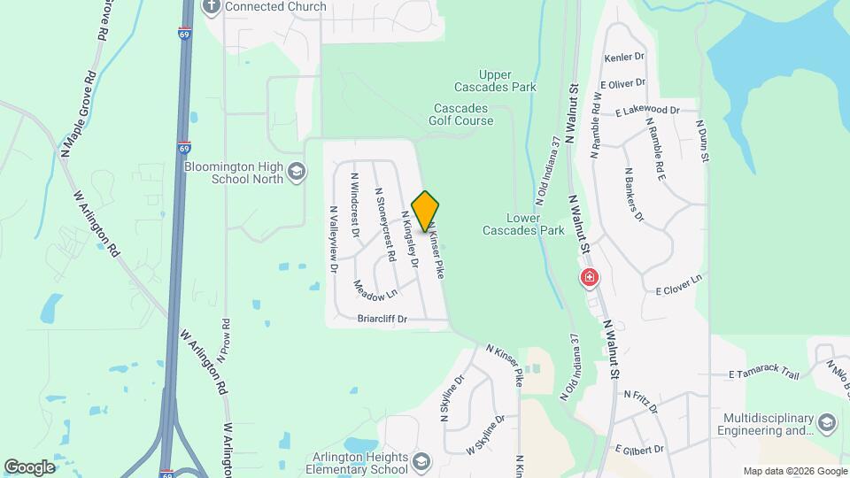 3321 N Kinser Pike Map and Location Details