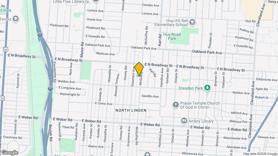 3069 McGuffey Rd Map and Location Details