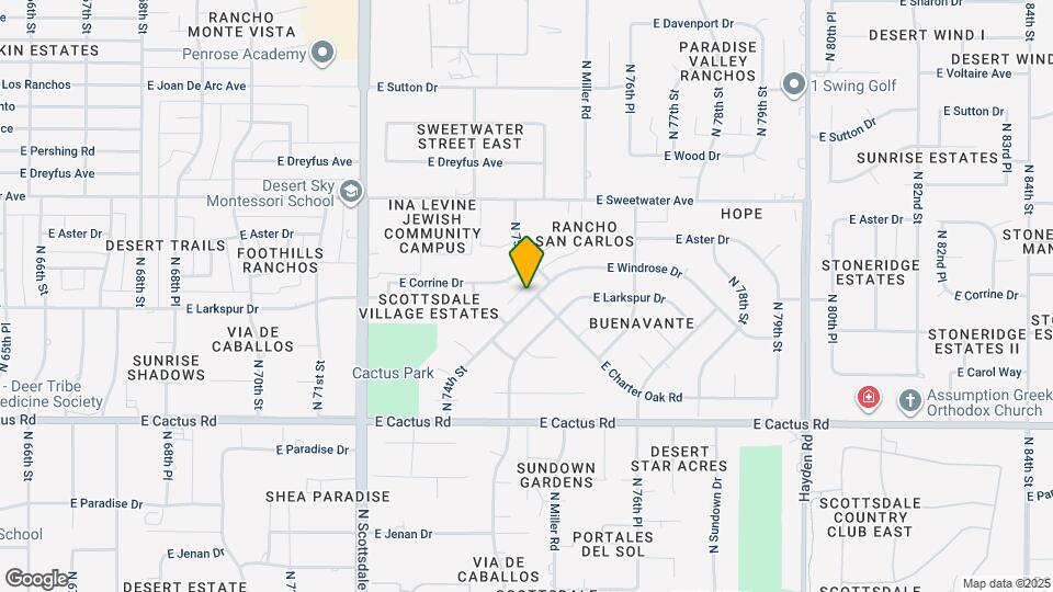 7466 E Windrose Dr Map and Location Details