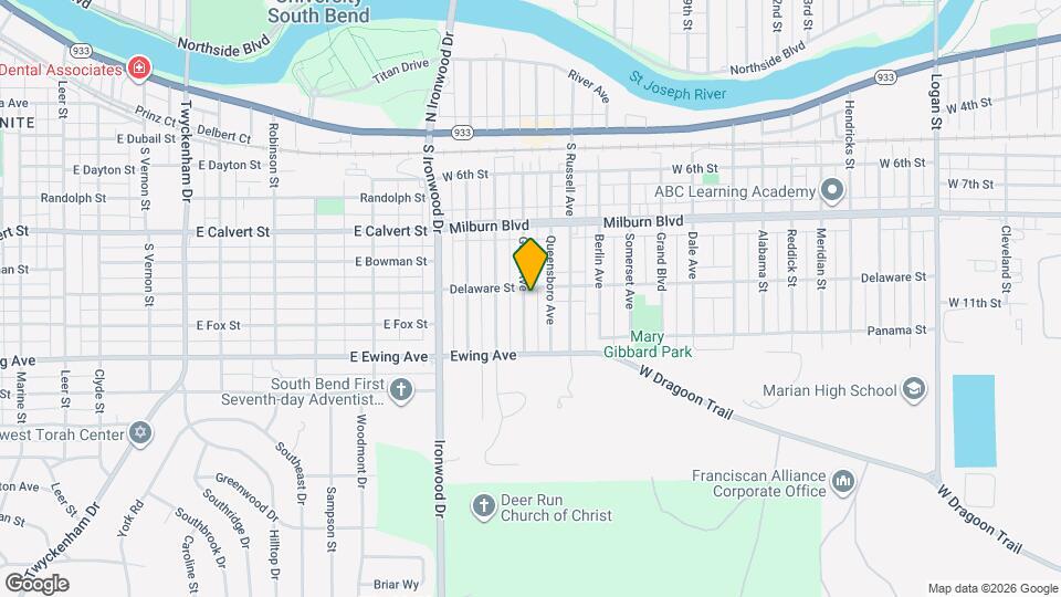 910 Geyer Ave Map and Location Details