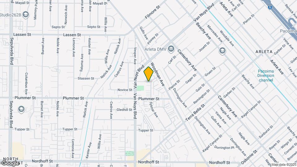 9601 Sylmar Ave, Unit 4 Mapa y Detalles de la Ubicación