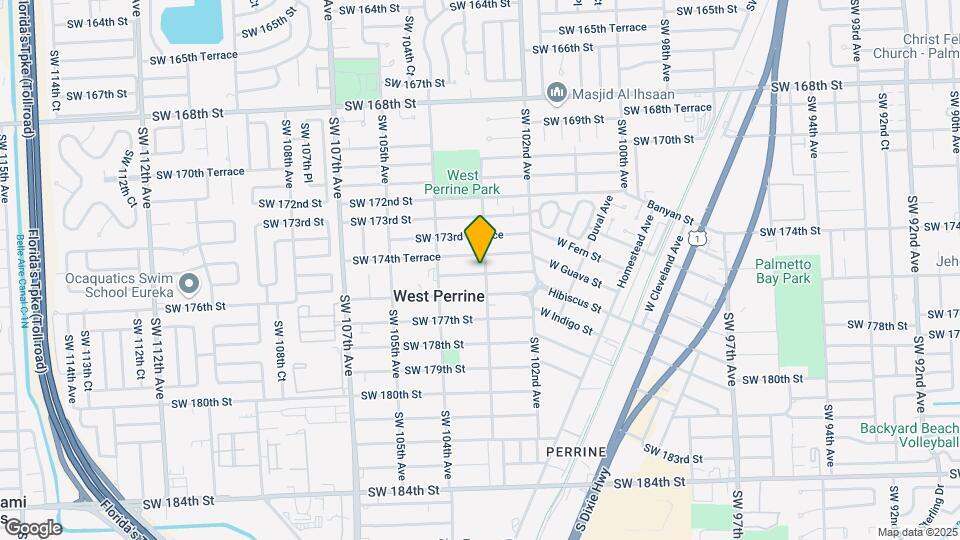 10301 SW 175th St Map and Location Details