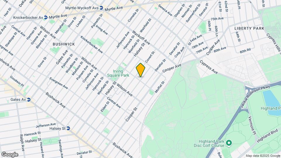 847 Knickerbocker Ave Map and Location Details