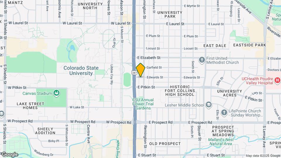 1203 Remington St Map and Location Details