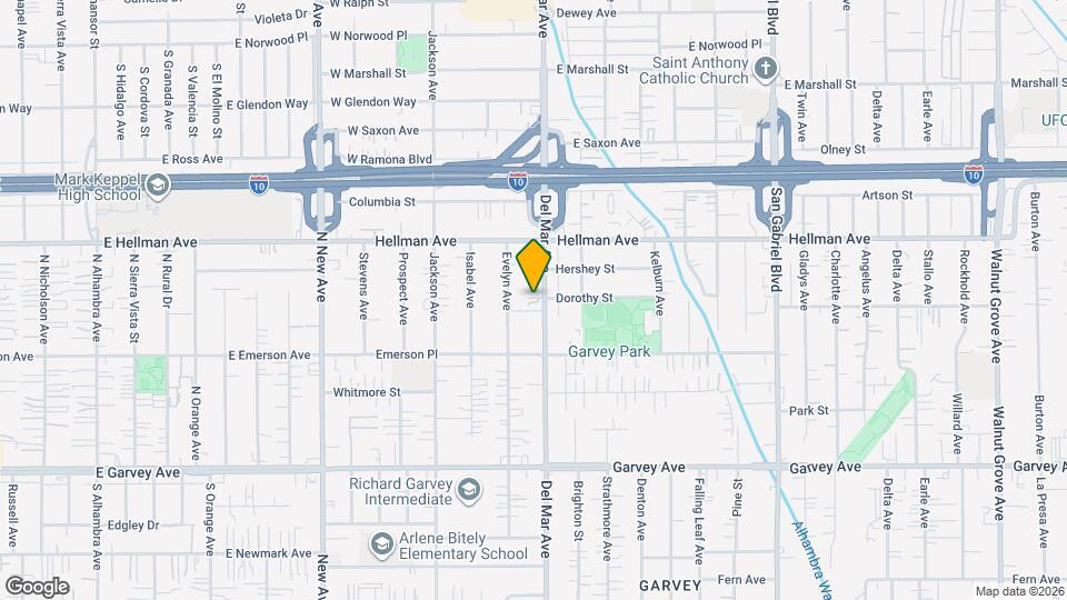 3261 Del Mar Ave Map and Location Details