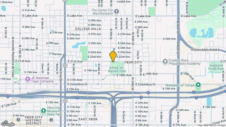 3007 E 21st Ave Map and Location Details