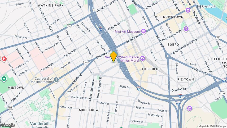 1508 Demonbreun St Map and Location Details