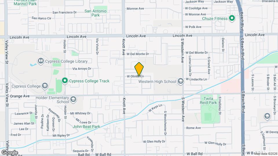 3410 W Olinda Ln Map and Location Details